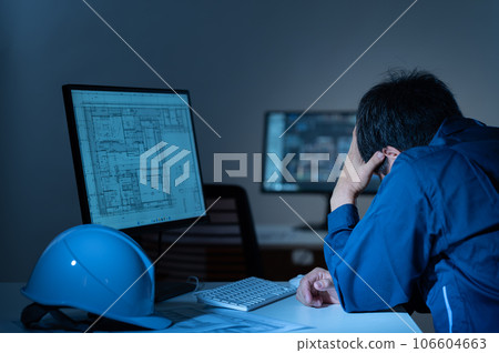 Construction management, architect, overtime Construction management, architect, overtime 106604663