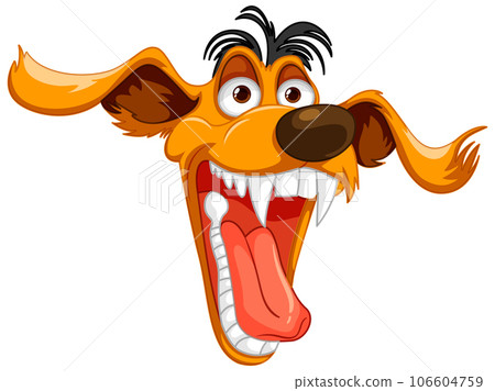 Crazy Dog Head 106604759