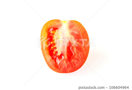 Red tomatos isolated on white background 106604964