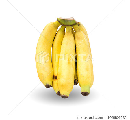 Bananas isolated on white background Bananas isolated on white background 106604981