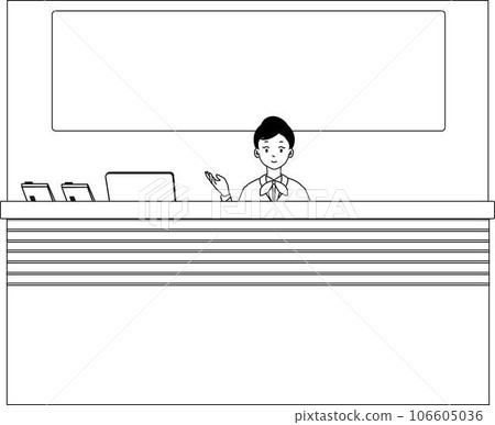 櫃檯接待女信息前台 櫃檯接待女信息前台 106605036