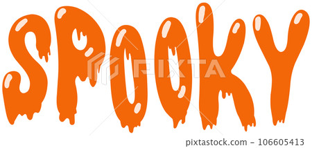 Spooky Lettering 106605413