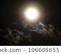 clouds illuminated by the full moon 106605655
