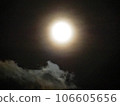clouds illuminated by the full moon 106605656