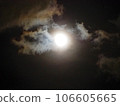 clouds illuminated by the full moon 106605665