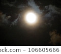 clouds illuminated by the full moon 106605666