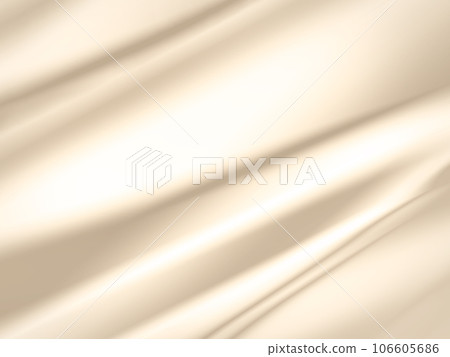 Illustration of shiny luxury satin fabric (white) 106605686