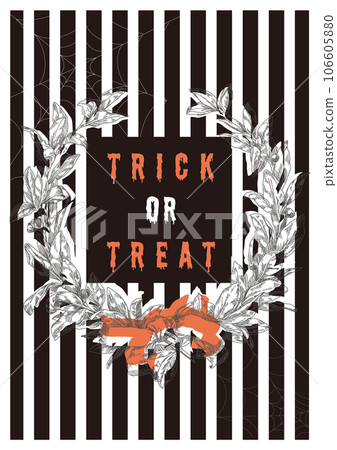 Illustration material: Halloween, wreath, poster Illustration material: Halloween, wreath, poster 106605880