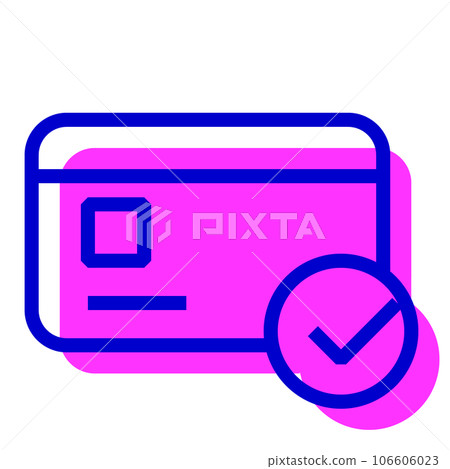 代表安全、信用卡的兩種顏色樣式圖標 代表安全、信用卡的兩種顏色樣式圖標 106606023