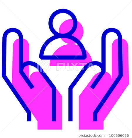 代表安全、保護的兩種顏色樣式圖標 106606026