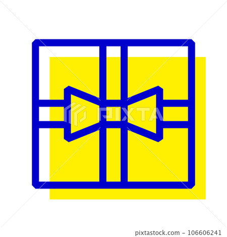 Two color style icon representing royalty, gift Two color style icon representing royalty, gift 106606241