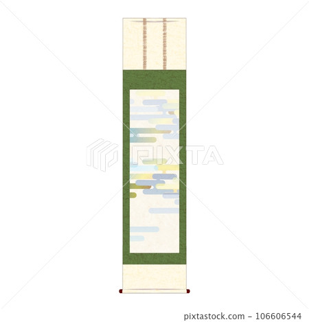 Hanging scroll with Ekasumi pattern 106606544