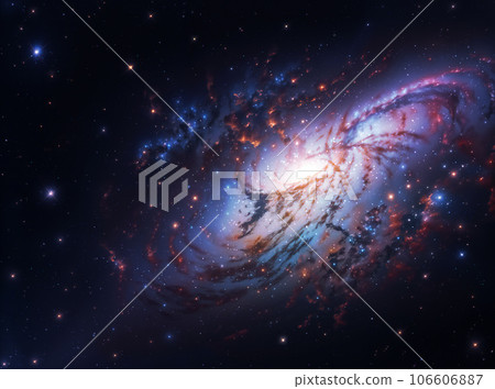 Spiral galaxy in the space Spiral galaxy in the space 106606887