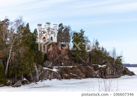 Chapel Ludwigsburg, rocky necropolis island. Vyborg Chapel Ludwigsburg, rocky necropolis island. Vyborg 106607346