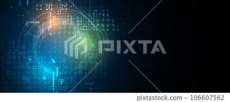 Technology abstract futuristic background for internet business. Big data concept. 106607562
