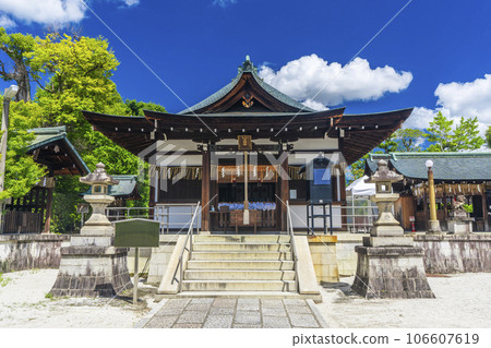 院內神社（原天神）參拜殿 -- 京都市北區衣笠天神森町 -- 106607619