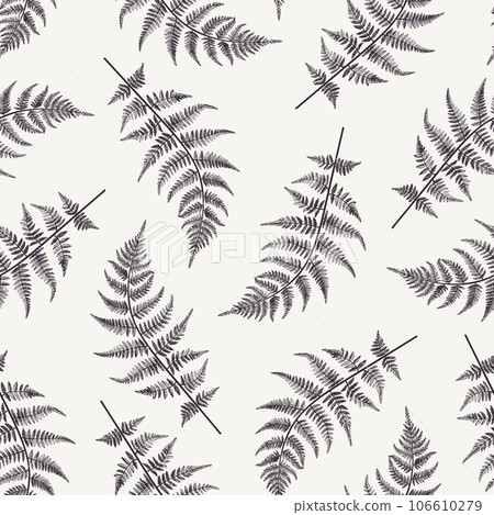 Seamless pattern with fern leaves 106610279