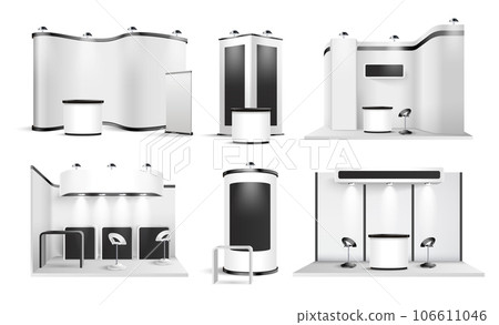 Exhibition Stand Template Set 106611046