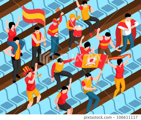 Sport Fans Illustration 106611117