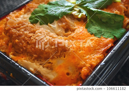 Pork cutlet on rice Pork cutlet on rice 106611182