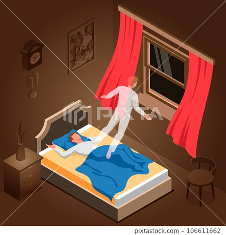 Nightmare Isometric Illustration Nightmare Isometric Illustration 106611662