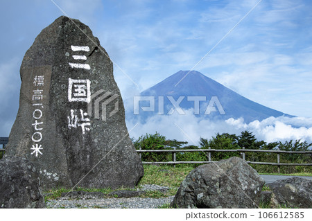 Mt. Fuji in summer seen from Mikuni Pass 106612585