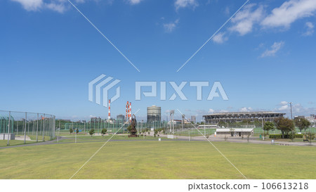從千葉市曾我運動公園/綠之丘前往福田電子競技場(照片右側) 從千葉市曾我運動公園/綠之丘前往福田電子競技場(照片右側) 106613218