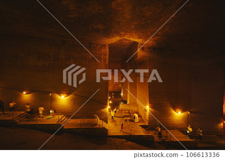 Mysterious illuminated space at Otani Museum in Utsunomiya 106613336