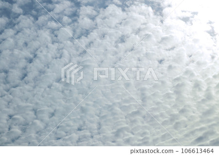 A melancholy image of a mackerel cloud in the autumn sky. A melancholy image of a mackerel cloud in the autumn sky. 106613464