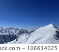 The mountain peak and the mountains of the Northern Alps seen from the Karamatsudake ridgeline 106614025