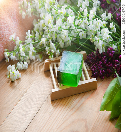 Homemade soap on the table Homemade soap on the table 106614746