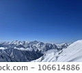 Mt. Tsurugidake in winter seen from Mt. Karamatsu in the Northern Alps 106614886