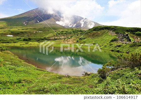 Kamui Mintara, Garden of the Gods, Daisetsuzan, Mt. Asahidake Ropeway, Hokkaido in early summer, July, Mt. Asahidake is a campus on earth 106614917