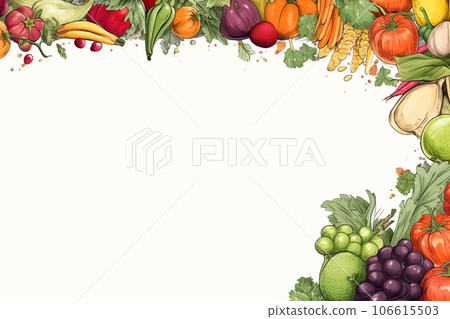 vegetable and fruit frame vegetable and fruit frame 106615503