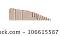 Beautiful piece of cardboard. Craft paper. Element for design. Clip art. 106615587