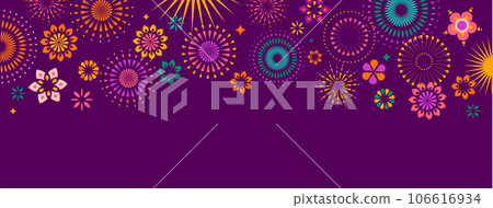 Festival, Fireworks, Anniversary event background 106616934