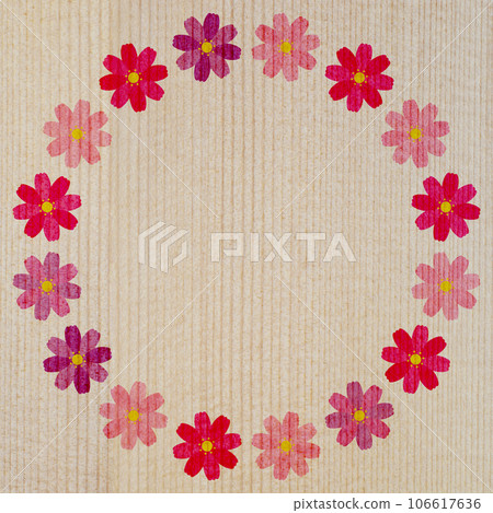 Cosmos circle wood grain background Cosmos circle wood grain background 106617636