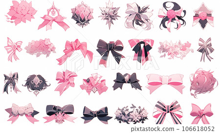 Pink Ribbon: Various designs for the breast cancer eradication movement Pink Ribbon: Various designs for the breast cancer eradication movement 106618052