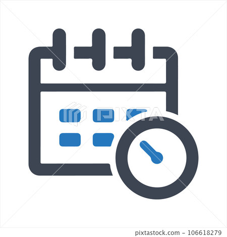 Calendar icon. Schedule Icon. Vector & Glyph Calendar icon. Schedule Icon. Vector & Glyph 106618279