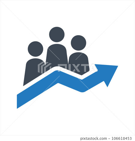 Business Progress Icon. Vector And Glyph Business Progress Icon. Vector And Glyph 106618453