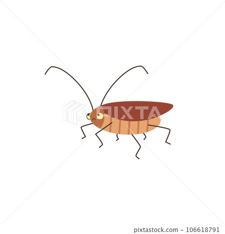 Going upset cockroach flat style, vector illustration Going upset cockroach flat style, vector illustration 106618791