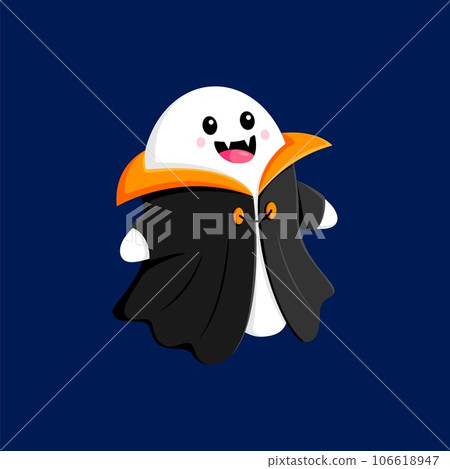 Cute Cartoon Vampire Dracula Vector Illustration Stock Vector