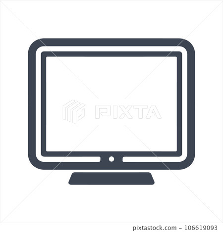 Computer icon. Vector and glyph Computer icon. Vector and glyph 106619093