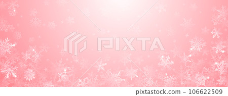 Christmas background of snowflakes 106622509