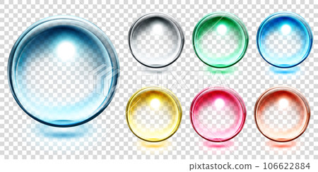Transparent colored spheres Transparent colored spheres 106622884