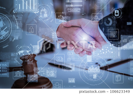 business people shaking hands 106623349