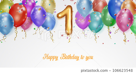 Festive birthday illustration 106623548