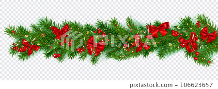 Christmas decoration with New Year symbols Christmas decoration with New Year symbols 106623657