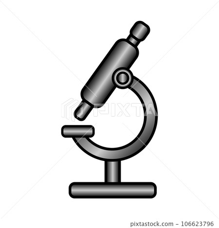 Microscope icon on white. Microscope icon on white. 106623796