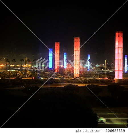 Stunning night view from your hotel in Los Angeles Stunning night view from your hotel in Los Angeles 106623839
